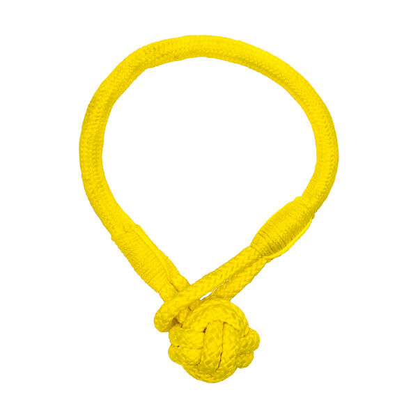 Playology Tough Tug Knot жевательный канат с ароматом курицы Желтый