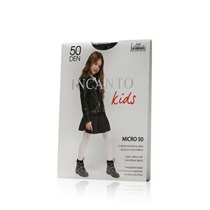 Детские колготки INCANTO Kids Micro 50den Nero, р.116-122