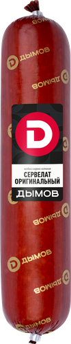 

Колбаса копчено-вареная ДЫМОВ Сервелат Оригинальный, 380г