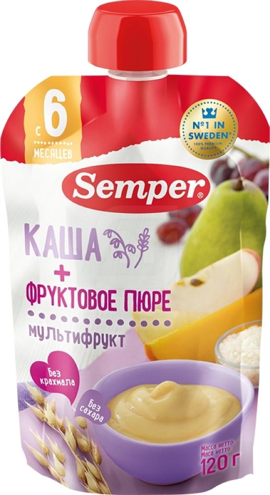 

Пюре Semper Мультифрукт с кашей