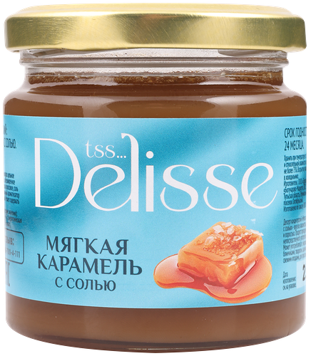 Десерт кондитерский DELISSE Мягкая карамель с солью