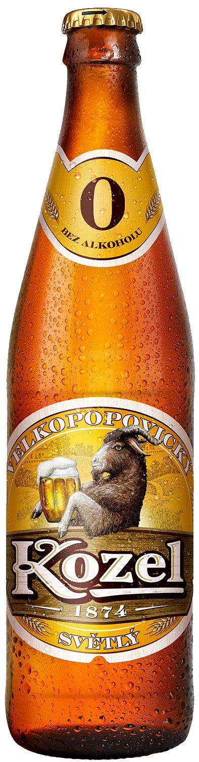 

Пиво Velkopopovicky Kozel светлое пастеризованное безалкогольное 0.5%