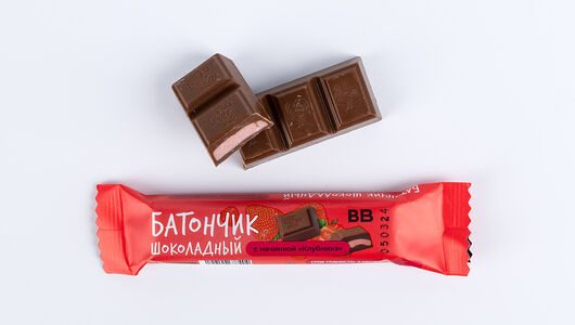 Батончик шоколадный с начинкой 