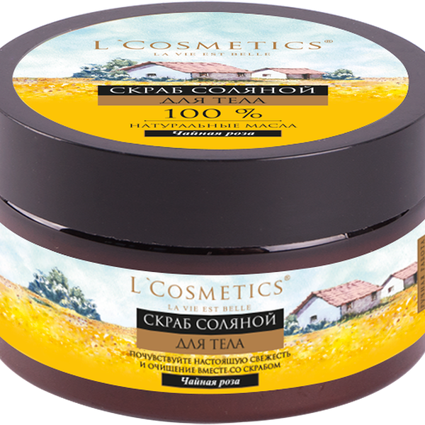 Скраб для тела L'Cosmetics соляной чайная роза 250 мл