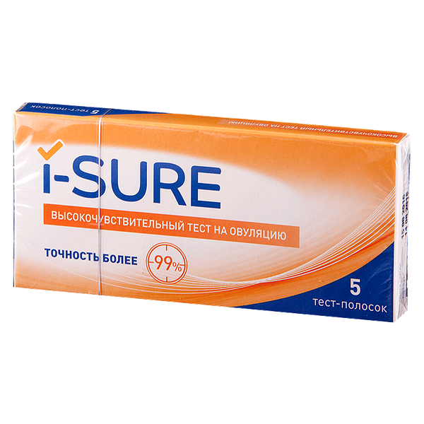 Тест на овуляцию I-Sure тест-полоски 5 шт