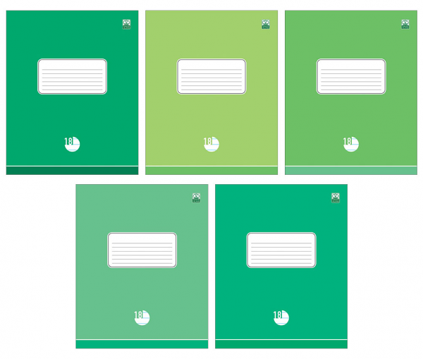 Тетрадь скрепка А5, 18 листов ТМ Green Island (Грин Исланд)