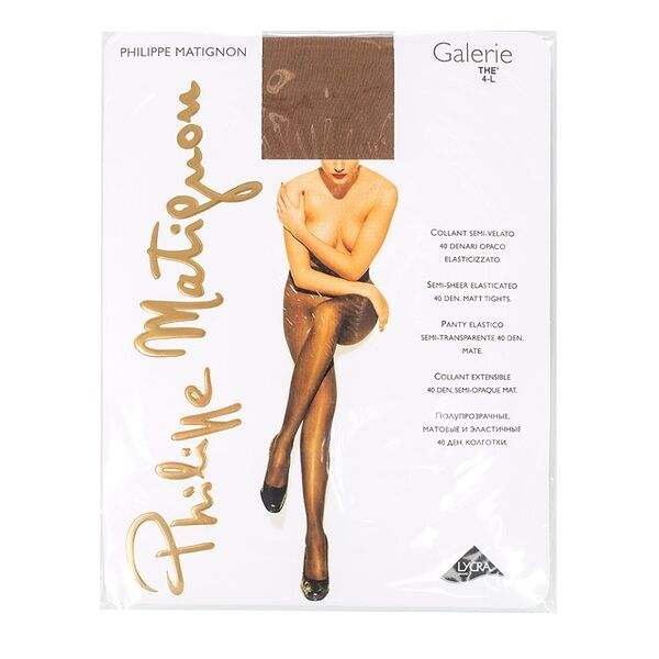 Колготки Philippe Matignon Galerie, легкий загар, 40 den, размер 4