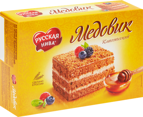 

Торт Русская нива Медовик классический 420 г
