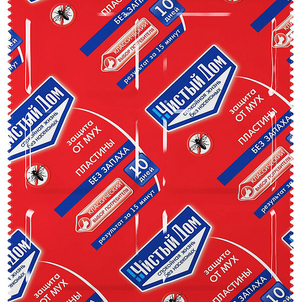 Пластины от мух и комаров Чистый дом 10шт