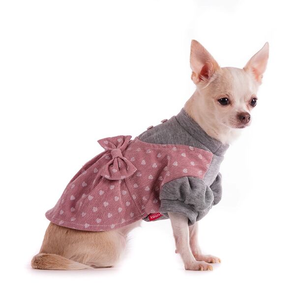 Толстовка-платье для собак 2XL розовый (унисекс)