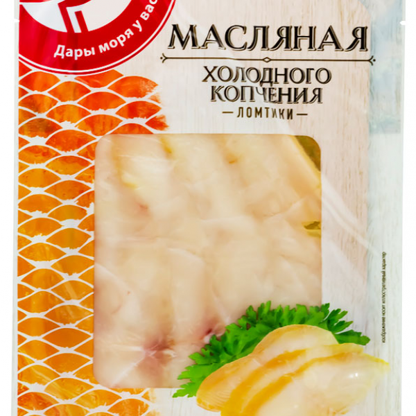 Масляная рыба холодного копчения Ашан Красная птица ломтики
