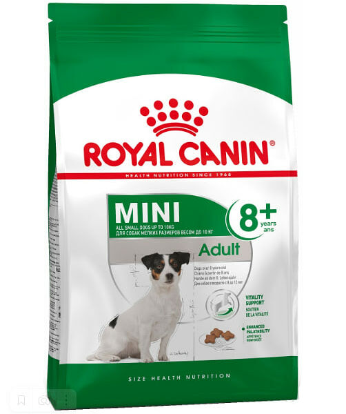 Сухой корм для собак Royal Canin Mini Adult 8+ старше 8 лет мелких пород Курица