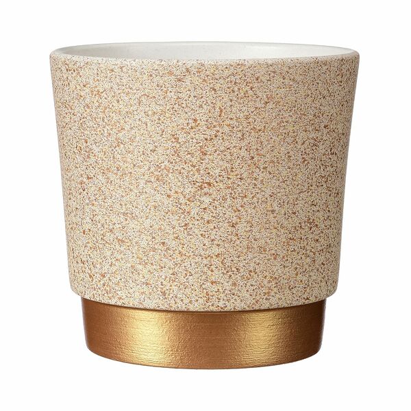 Кашпо Лакшери, 1.13 л, 14 см, бежевый платан