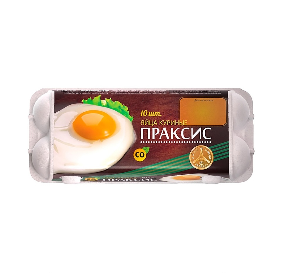 

Яйцо куриное Праксис Экстра С0 коричневое 10 шт. 700 г