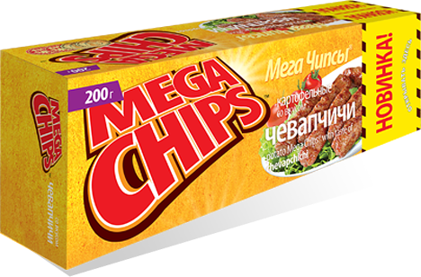 Чипсы картоф Мега чипсы со вк чевапчичей 200г
