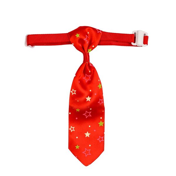 Галстук красный в звездах