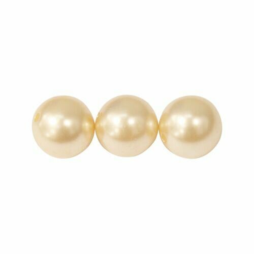 Бусины круглые, пластик, 10мм, 25гр Astra&Craft(005 NL бежевый)