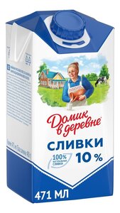 Сливки Домик в деревне стерилизованные 10% в Магнит со скидкой –23%