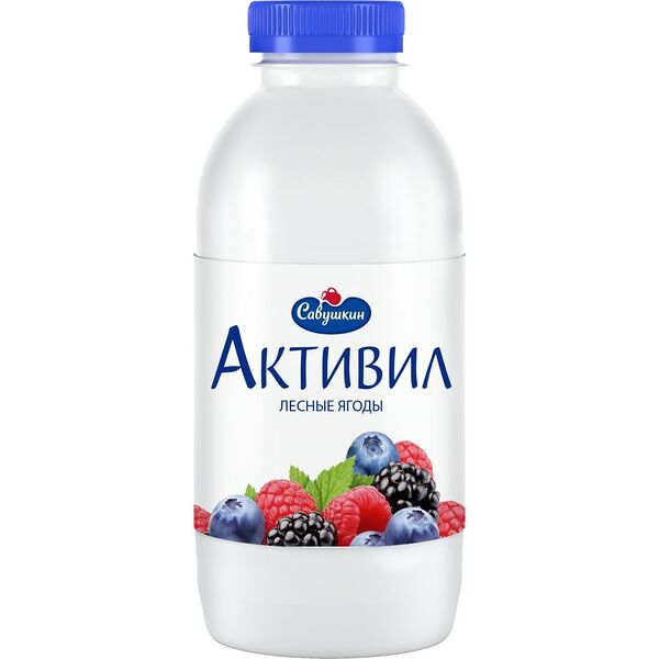 Бионапиток к/м Активил 2% сладкий с аром лесных ягод 500г пэт