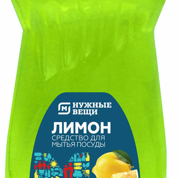 Мастер блеск Средство для мытья посуды Лимон Алабино, 1 л