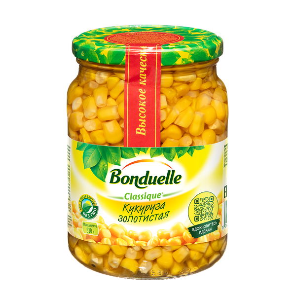 Кукуруза консервированная Bonduelle, золотистая, 530 г