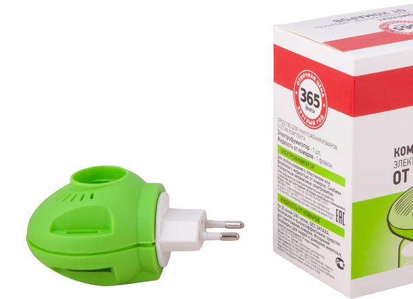 Комплект от комаров 365 ДНЕЙ Люкс электрофумигатор + жидкость, 30 ночей