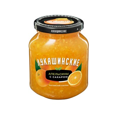 Апельсины Лукашинские протертые с сахаром 450 г