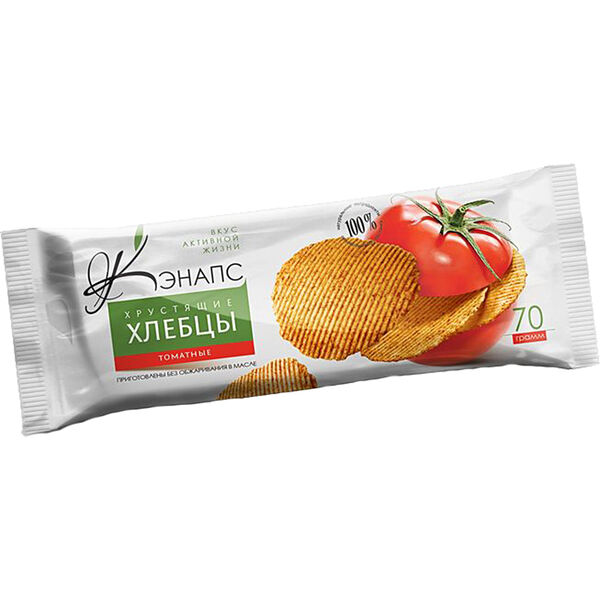 Хруст хлебцы без обжарки томатные Кэнапс 70 г