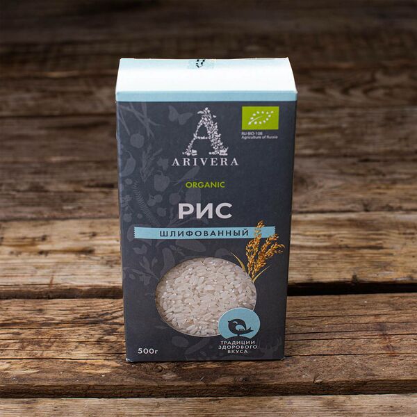Органический рис шлифованный