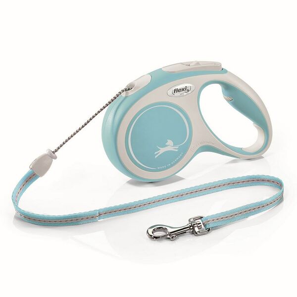 Рулетка New COMFORT M трос 5 м до 20 кг, светло-голубой