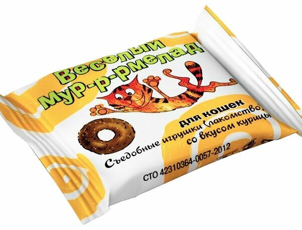 Лакомство для кошек Veda Веселый мур-р-рмелад со вкусом курицы