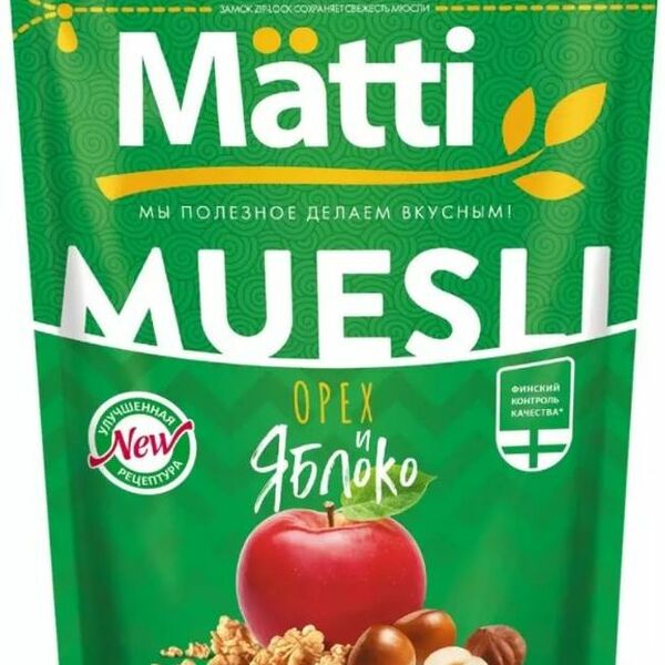 Мюсли Matti орех-яблоко, 250г