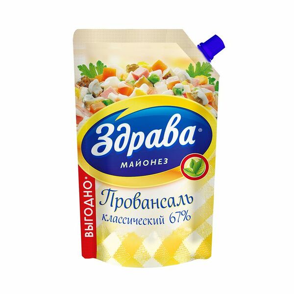 Майонез Здрава Провансаль классический, 67%