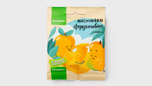 Пастилки Живые фрукты Манго