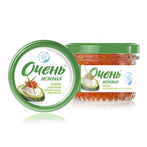 Икра кижуча красная малосольная зернистая Очень Нежная