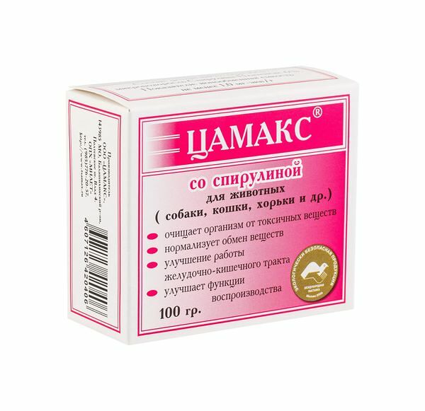 Цамакс для животных со спирулиной