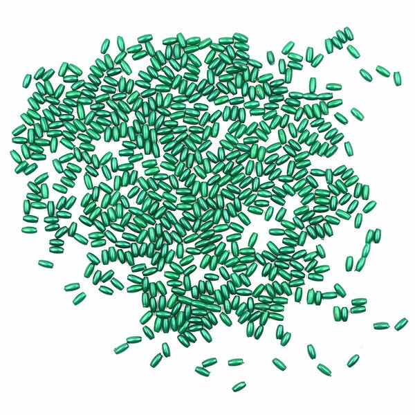 4AR293/294 Бусины жемчуг, пластик 3*6мм, 15гр/упак, Astra&Craft(J531 зеленый)