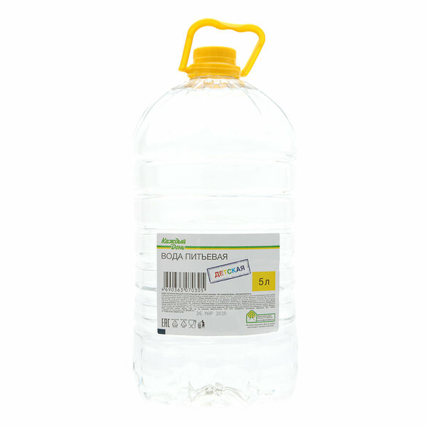 Вода питьевая детская Каждый день без газа с рождения