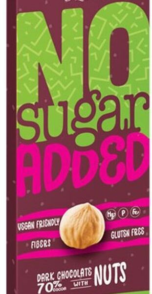 Шоколад горький O'Zera с орехами без сахара 70 % какао