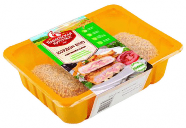Котлета куриная Кордон Блю с ветчиной и сыром ТМ Павловская курочка
