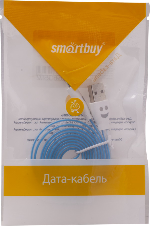 

Кабель SMARTBUY USB – micro USB, с индикацией заряда, 1м
