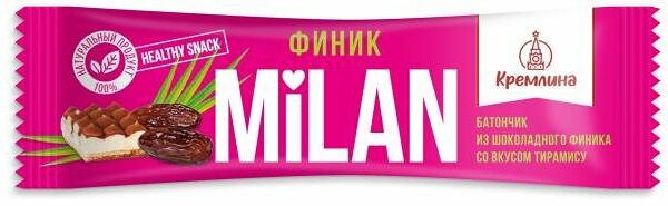 Батончик в шоколадной глазури Кремлина Milan финик