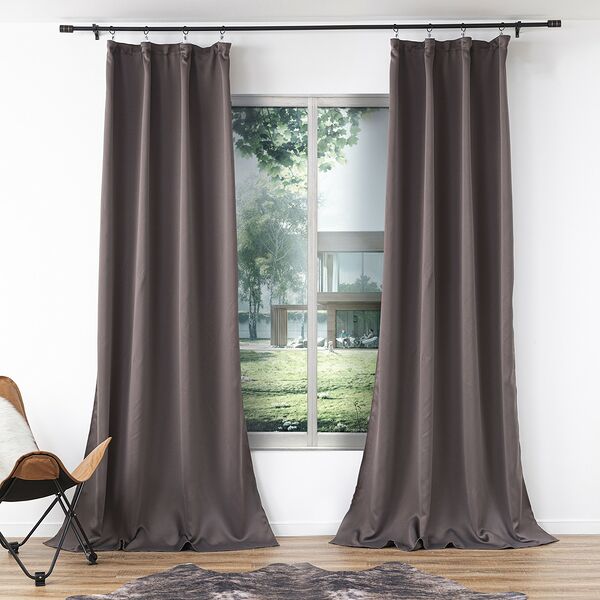 Комплект штор Блэкаут, 150х270 см, 2 шт, какао