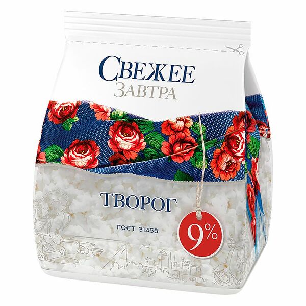 Творог Свежее Завтра 9%, 200г