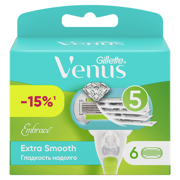 Сменные кассеты для бритья Gillette Venus Embrace 6 шт