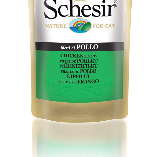 Schesir пауч для кошек (кусочки в желе) Курица