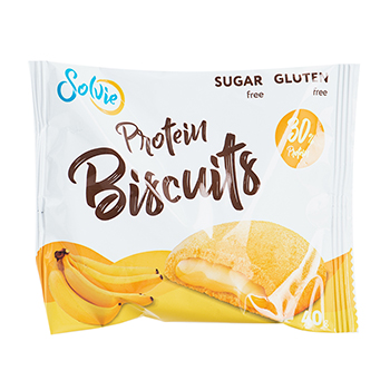 

Печенье протеиновое Solvie Protein Biscuits без глютена, в ассортименте