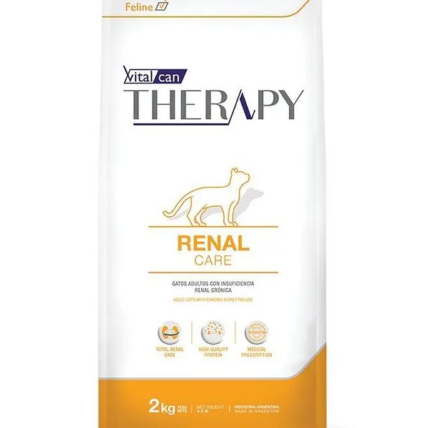 Сухой корм Vitalcan Therapy Canine Renal Care, для любых собак, при почечной недостаточности, лечебный, 2 кг