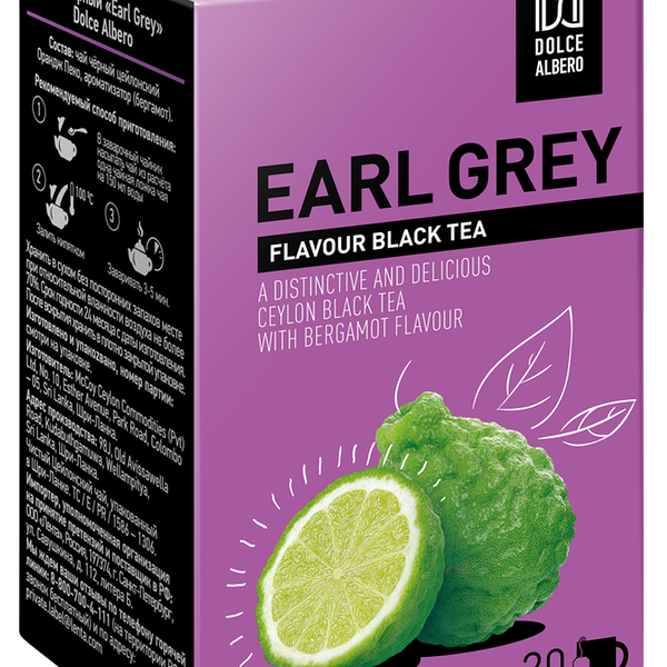 Чай черный DOLCE ALBERO C ароматом бергамота, 20пак