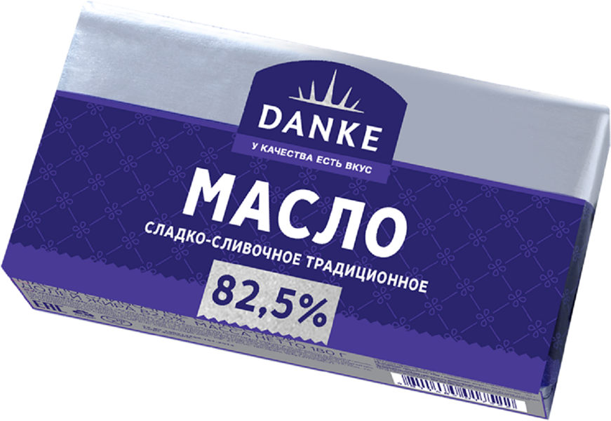 

Масло сливочное Danke 82.5%
